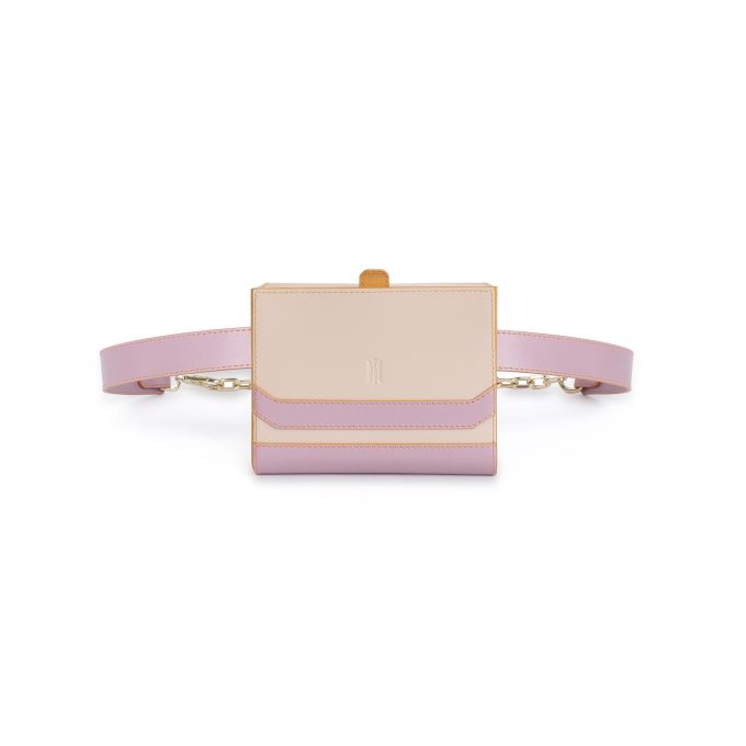 Flatiron Crossbody Bag in Nude