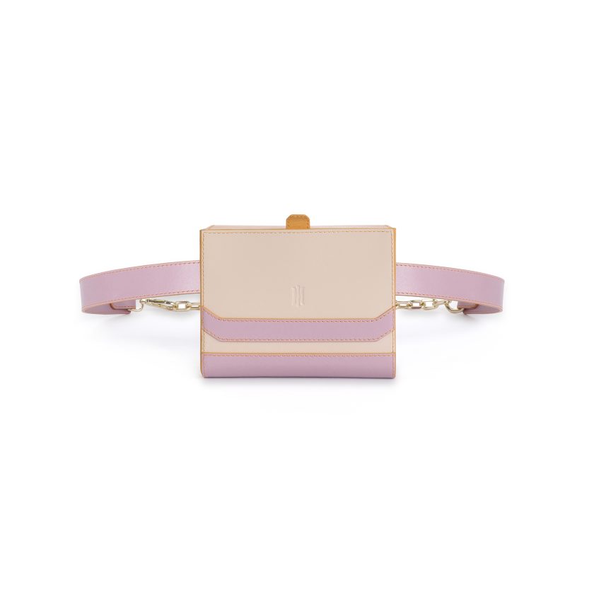 Flatiron Crossbody Bag in Nude