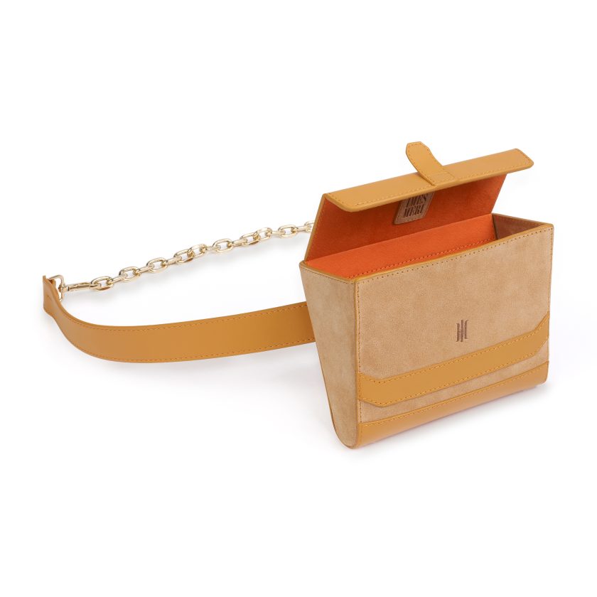 Flatiron Crossbody Bag in Orange - Image 3