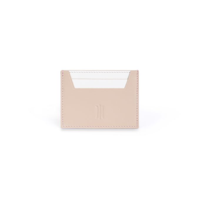 Cardholder in Nude with White detail