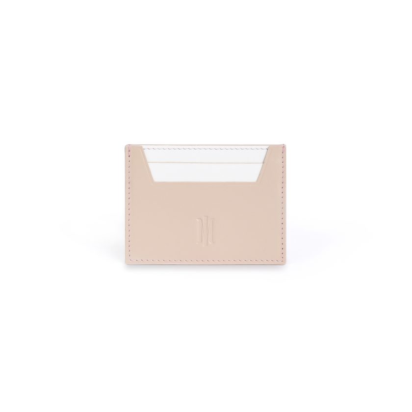Cardholder in Nude with White detail