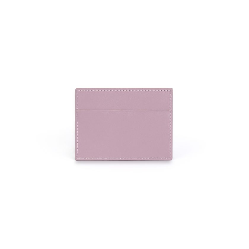 Cardholder in Cassis with Orange detail - Image 2