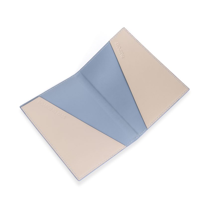 Passport Case in Denim Blue - Image 2